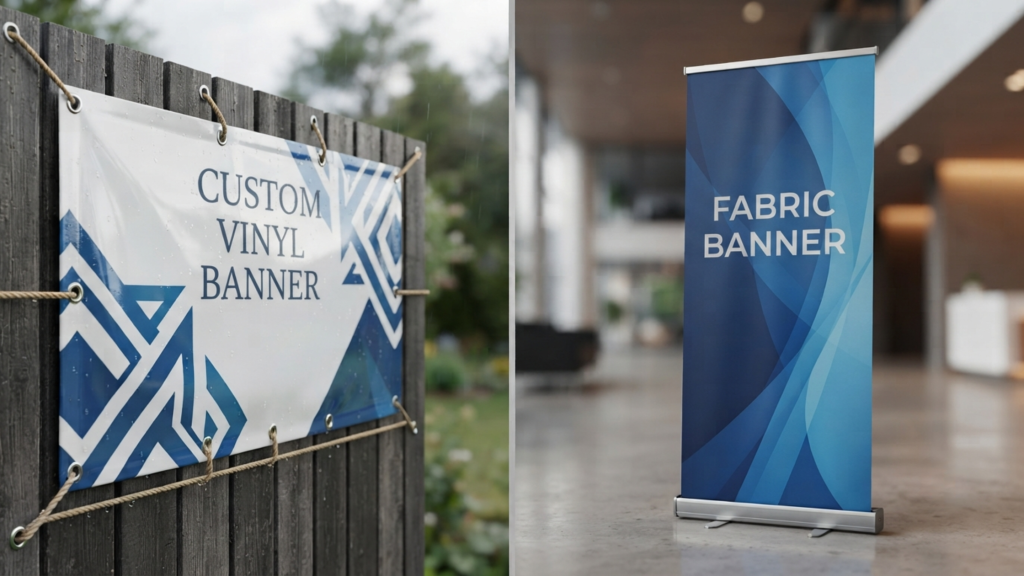 Vinyl vs. Fabric Banners for Businesses