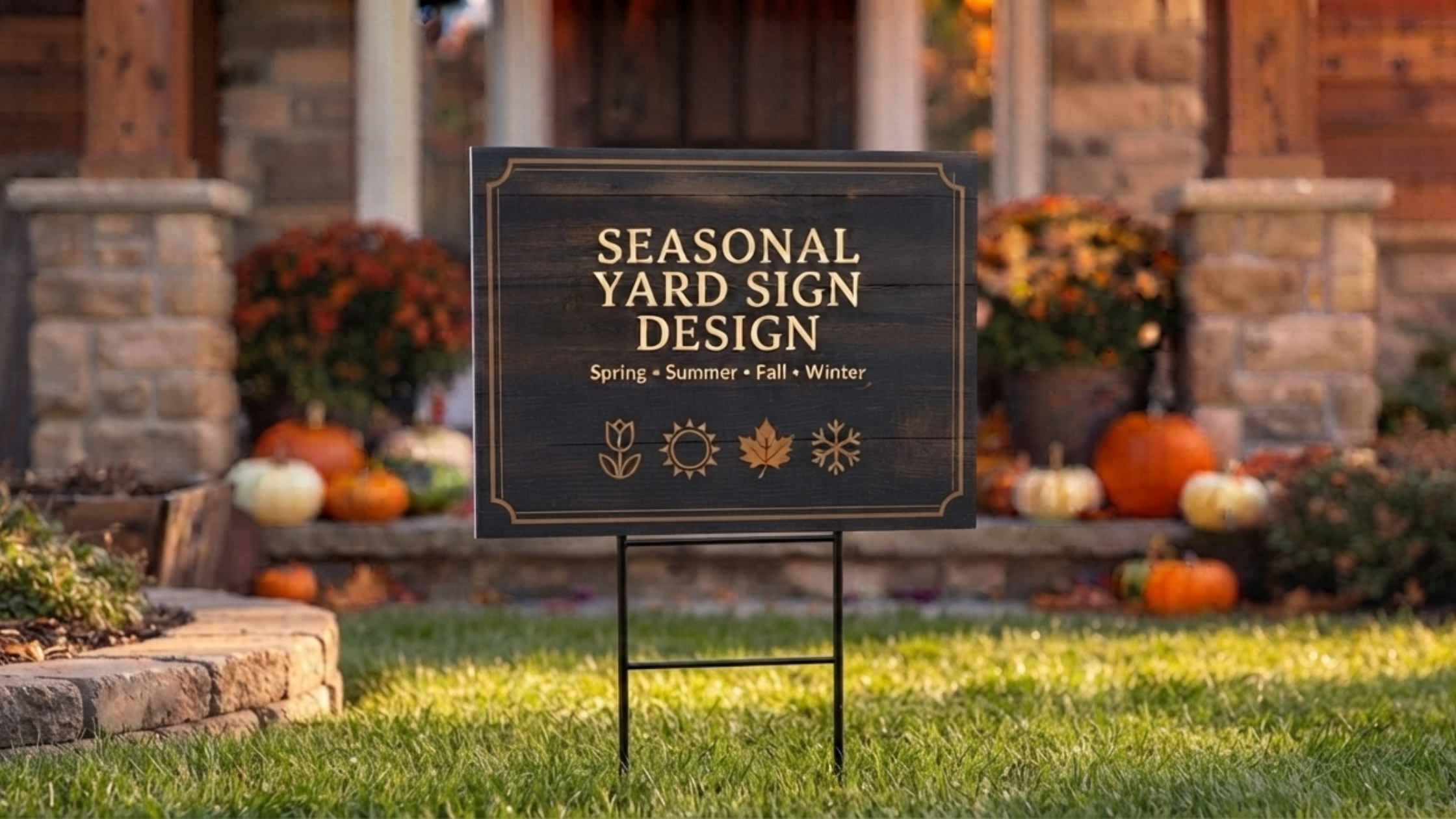 Seasonal Yard Sign Design